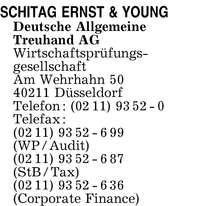 Schitag Ernst & Young Deutsche Allgemeine Treuhand AG