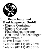 T.T. Bedachung und Bauklempnerei GmbH