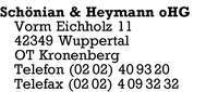 Schnian & Heymann oHG
