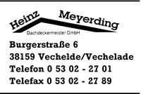 Meyerding Dachdeckermeister GmbH, Heinz