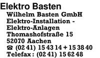 Elektro Basten, Wilhelm Basten GmbH