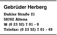 Herberg, Gebr.