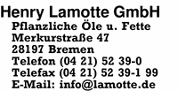 Lamotte GmbH, Henry
