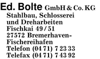 Bolte GmbH & Co. KG, Ed.