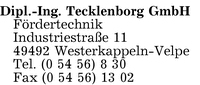 Tecklenborg GmbH, Dipl. -Ing.
