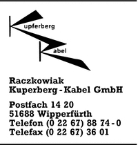 Raczkowiak Kupferberg-Kabel GmbH