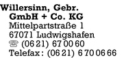 Willersinn GmbH + Co. KG, Gebrder
