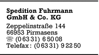 Spedition Fuhrmann GmbH & Co. KG