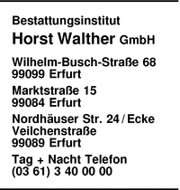Bestattungsinstitut Horst Walther GmbH
