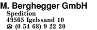 Berghegger, Martin, GmbH