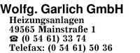 Garlich, Wolfgang, GmbH