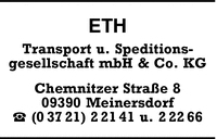 ETH Transport und Speditionsgesellschaft mbH & Co. KG