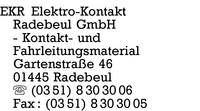 EKR Elektro-Kontakt Radebeul GmbH