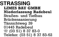 Strassing-Limes Bau GmbH, Niederlassung Radebeul