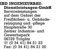 IBD Ingenieurbau-Dienstleistungen GmbH