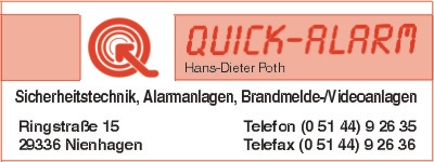 Quick-Alarm Hans-Dieter Poth