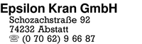 Epsilon Kran GmbH