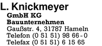 Knickmeyer GmbH KG, L.