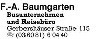 Baumgarten, Franz-Albert