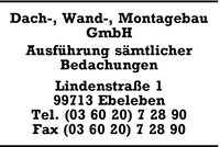 Dach-, Wand-, Montagebau GmbH