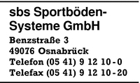 sbs Sportbden-Systeme GmbH