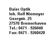 Baier-Optik, Inh. Rolf Niemeyer