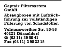 Captair Filtersystem GmbH