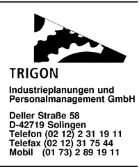 Trigon Industrieplanungen und Personalmanagement GmbH