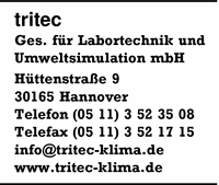 Tritec Gesellschaft fr Labortechnik und Umweltsimulation mbH