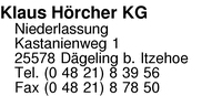Hrcher KG, Klaus