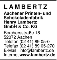 Aachener Printen- und Schokoladenfabrik Henry Lambertz GmbH & Co. KG