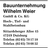 Bauunternehmung Wilhelm Weier GmbH & Co. KG