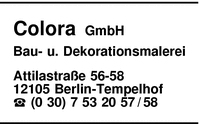 Colora Bau und Dekorationsmalerei GmbH