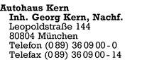 Autohaus Kern Inh. Georg Kern, Nachf.