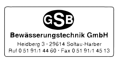 GSB-Bewsserungstechnik GmbH