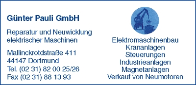Pauli GmbH Elektromaschinenbau, Gnter