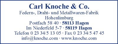 Knoche & Co. Draht- und Metallwarenfabrik oHG, Carl