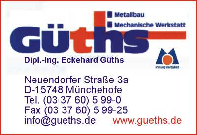 Gths Metallbau Dipl.-Ing. Eckehard Gths