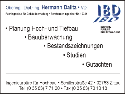 Ingenieurbro fr Hochbau Dipl.-Ing. Hermann Dalitz