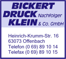 Bickert Druck Nachf. Klein & Co. GmbH, Richard