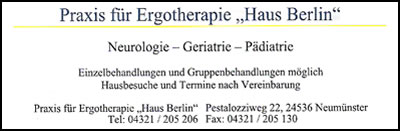 Praxis fr Ergotherapie - Haus Berlin