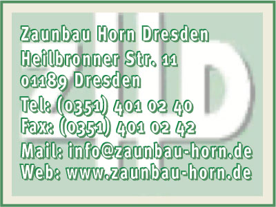 Zaunbau Horn Dresden