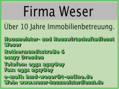 Hausmeister- und Hauswirtschaftsdienst Weser
