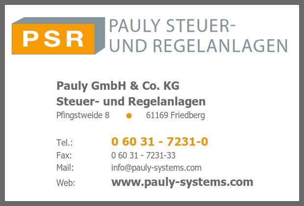 Pauly Steuer- und Regelanlagen GmbH & Co. KG, Fritz H.