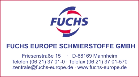 FUCHS EUROPE SCHMIERSTOFFE GMBH