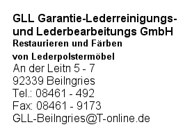 GLL Garantie-Lederreinigungs- und Lederbearbeitungs GmbH