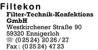 Filtekon-Filter-Technik-Konfektions GmbH