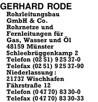 Rode, Gerhard, GmbH & Co.