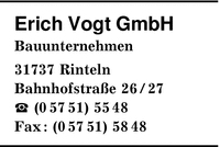 Vogt GmbH, Erich