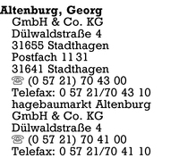 Altenburg GmbH & Co. KG, Georg